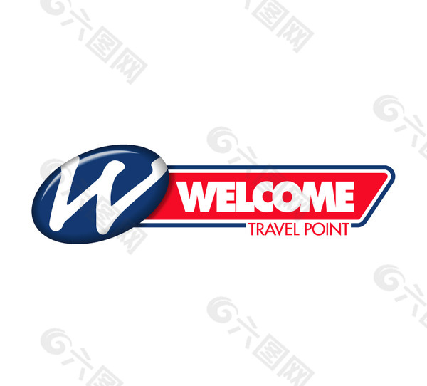 Welcome logo设计欣赏 Welcome旅游业LOGO下载标志设计欣赏