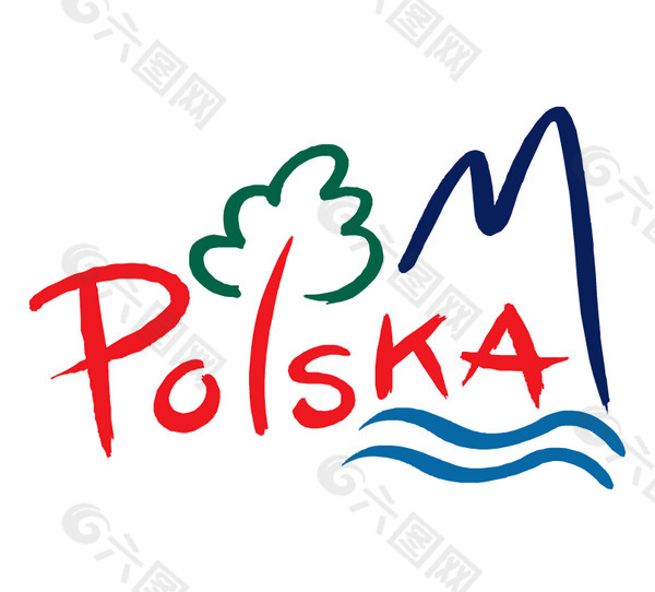 Polska logo设计欣赏 Polska旅游网站LOGO下载标志设计欣赏