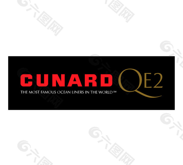Cunard_QE2 logo设计欣赏 Cunard_QE2旅行社LOGO下载标志设计欣赏