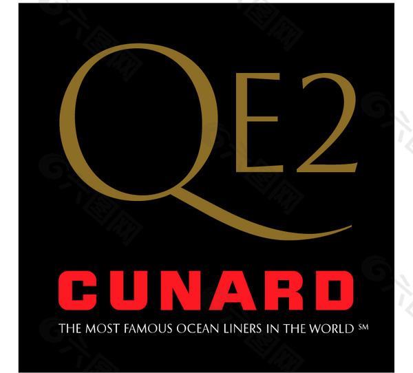 Cunard_QE2(2) logo设计欣赏 Cunard_QE2(2)旅行社LOGO下载标志设计欣赏