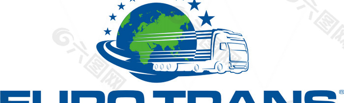 Euro_Trans logo设计欣赏 Euro_Trans公路运输LOGO下载标志设计欣赏
