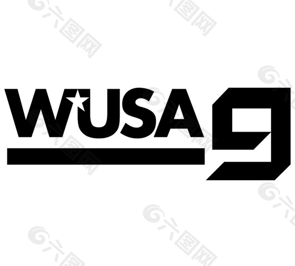 WUSA_9_TV logo设计欣赏 WUSA_9_TV电视媒体标志下载标志设计欣赏