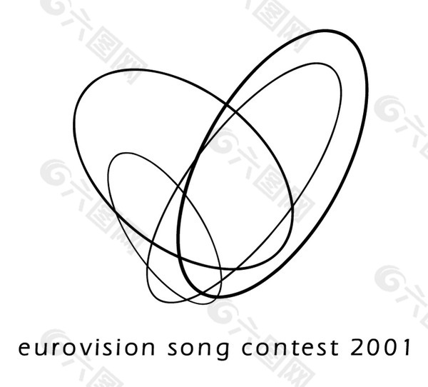 Eurovision_Song_Contest_2001 logo设计欣赏 Eurovision_Song_Contest_2001传媒机构LOGO下载标志设计欣赏