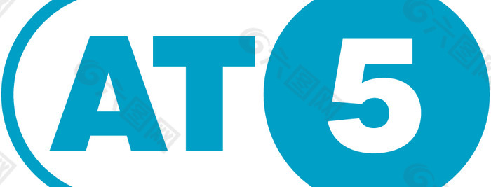 AT5 logo设计欣赏 AT5电视台LOGO下载标志设计欣赏