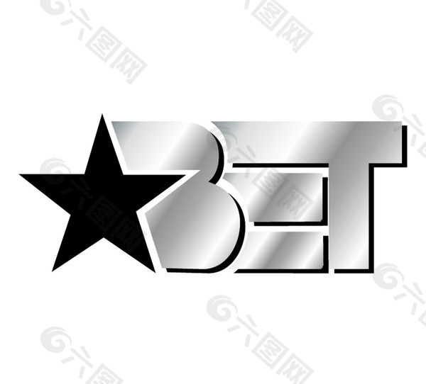BET(1) logo设计欣赏 BET(1)电视台LOGO下载标志设计欣赏