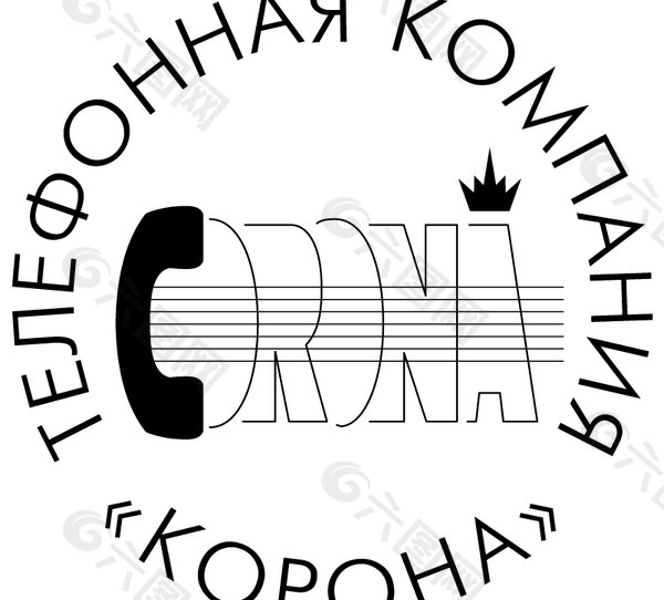 Corona_Phone_Company logo设计欣赏 Corona_Phone_Company电信公司标志下载标志设计欣赏