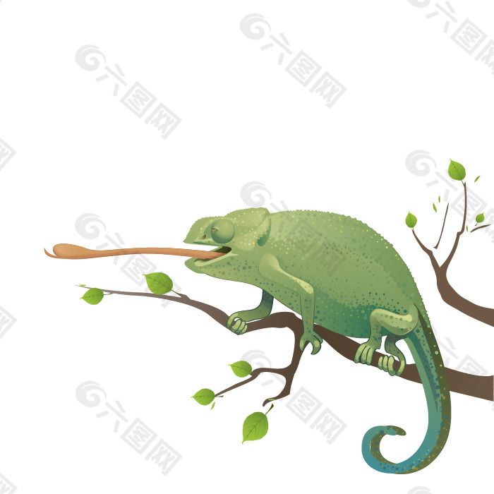 矢量动物爬虫类蜥蜴植物免费素材产品工业素材免费下载 图片编号 六图网