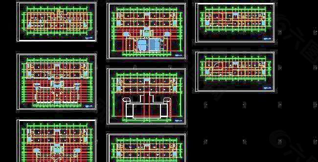 七层某学院教学楼建筑设计图纸