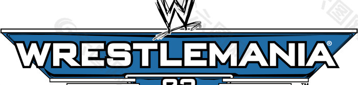 logo設計欣賞 wwe_wrestlemania_23體育比賽logo下載標誌設計欣賞