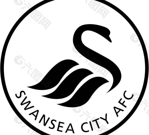 Swansea_City_07_08 logo设计欣赏 Swansea_City_07_08体育LOGO下载标志设计欣赏