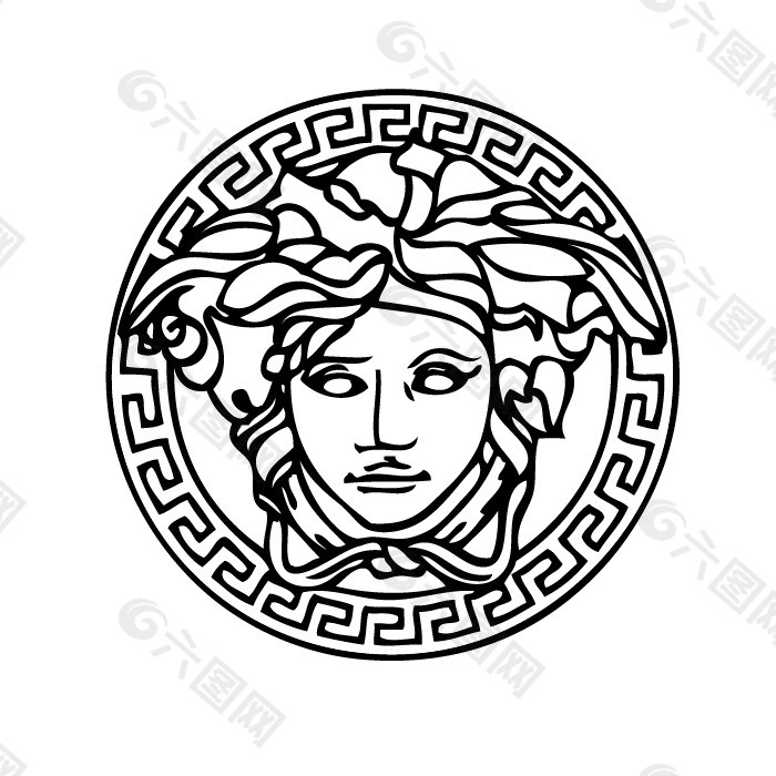 印花矢量图 奢侈品牌专题 VERSACE 范思哲 人物 免费素材