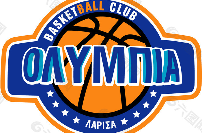 Olympia_Basketball_Club_Larisa logo设计欣赏 Olympia_Basketball_Club_Larisa体育比赛标志下载标志设计欣赏
