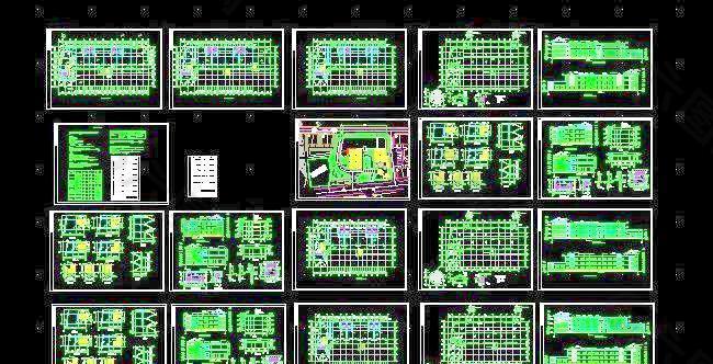 六层框架结构学生公寓楼建筑施工设计图