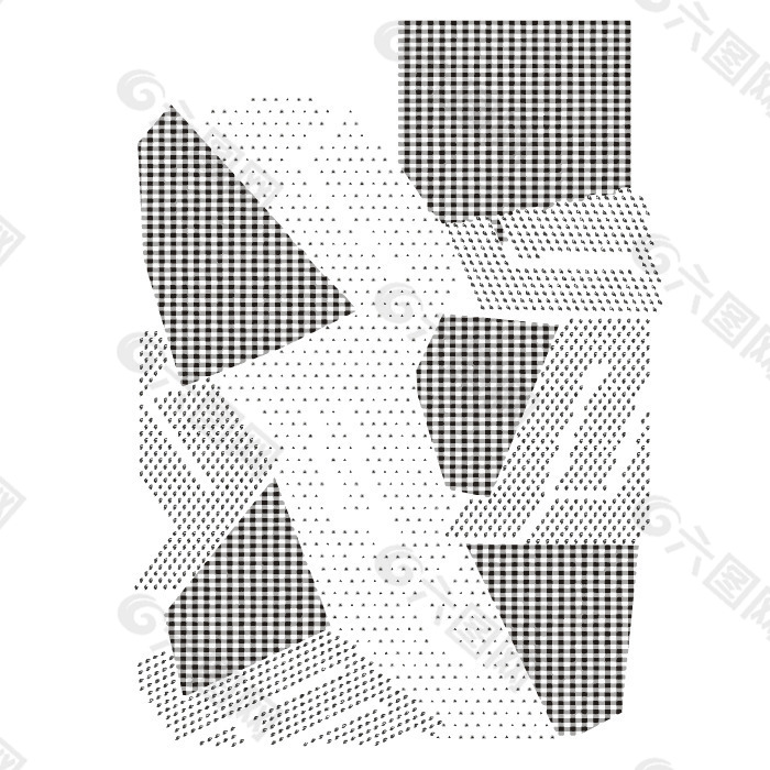 印花矢量图 几何 图形 圆点 正方形 免费素材