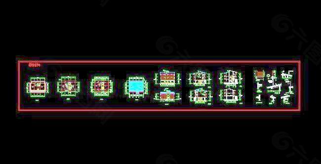 三层老年活动中心楼建筑施工设计图