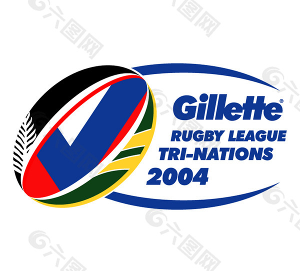 Gillette_Tri-Nations_2004 logo设计欣赏 Gillette_Tri-Nations_2004体育赛事LOGO下载标志设计欣赏