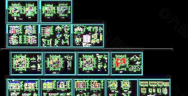 带车库及露台三层实用型别墅设计图17x16