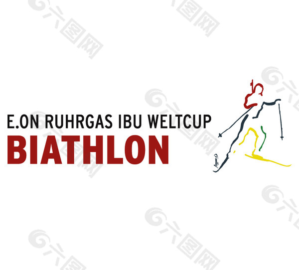 E_ON_Ruhrgas_IBU_Weltcup_Biathlon logo设计欣赏 E_ON_Ruhrgas_IBU_Weltcup_Biathlon体育比赛标志下载标志设计欣赏