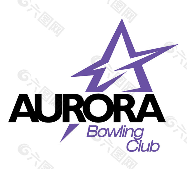 aurora_bowling_club logo设计欣赏 aurora_bowling_club运动标志下载