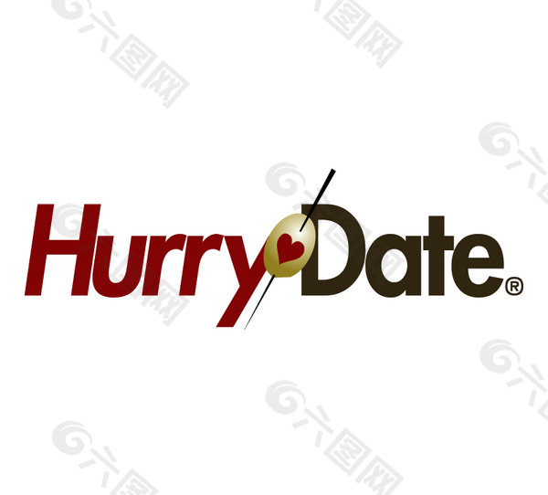 HurryDate logo设计欣赏 HurryDate服务行业LOGO下载标志设计欣赏