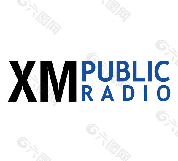 XM Public Radio logo设计欣赏 XM Public Radio下载标志设计欣赏