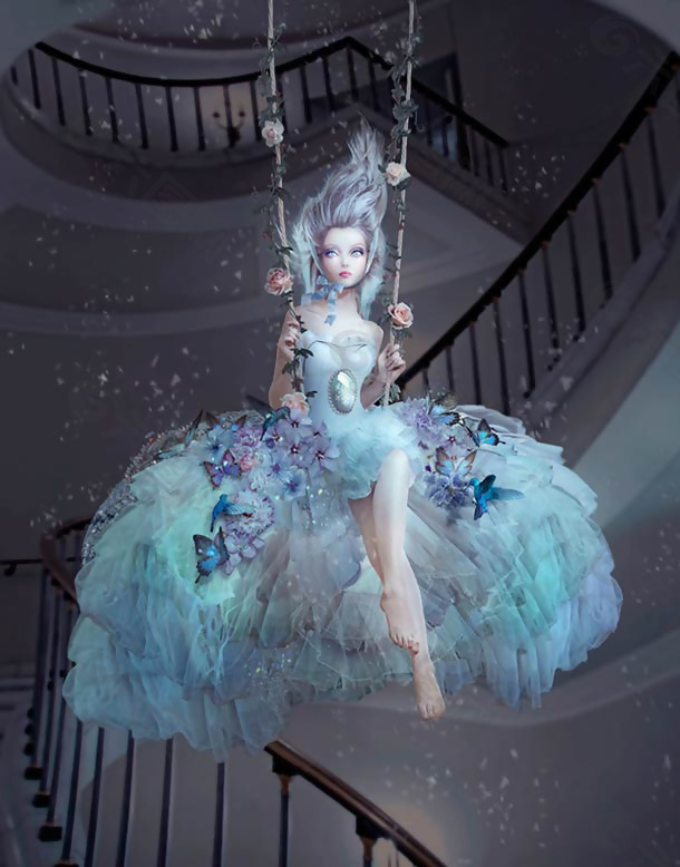 位图 插画师 Natalie Shau 诡异唯美插画 免费素材