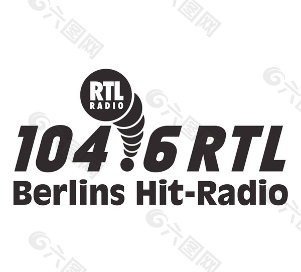 RTL Radio 104 6 logo设计欣赏 RTL Radio 104 6下载标志设计欣赏