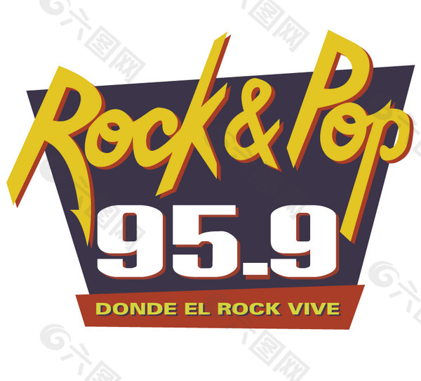 Rock and Pop Radio logo设计欣赏 Rock and Pop Radio下载标志设计欣赏