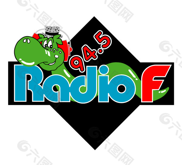 Radio F logo设计欣赏 Radio F下载标志设计欣赏