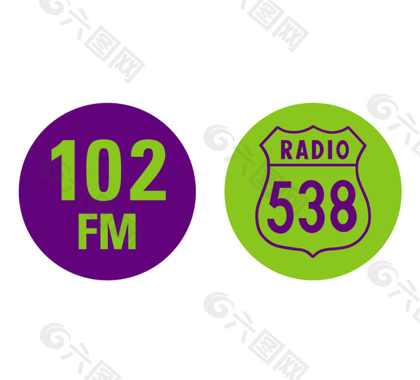 Radio 538(3) logo设计欣赏 Radio 538(3)下载标志设计欣赏
