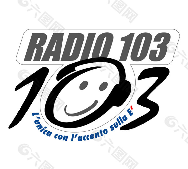 Radio 103 Liguria logo设计欣赏 Radio 103 Liguria下载标志设计欣赏