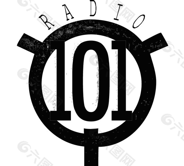 Radio 101(1) logo设计欣赏 Radio 101(1)下载标志设计欣赏