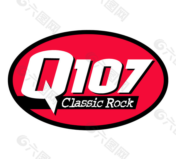 Q107 logo设计欣赏 Q107下载标志设计欣赏