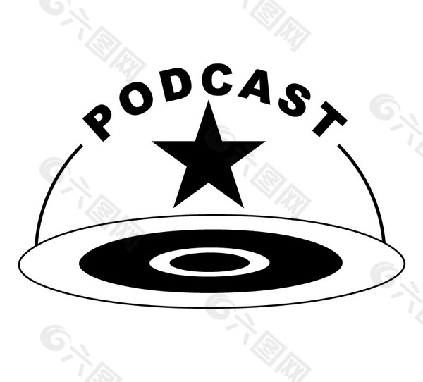 Podcast logo设计欣赏 Podcast下载标志设计欣赏