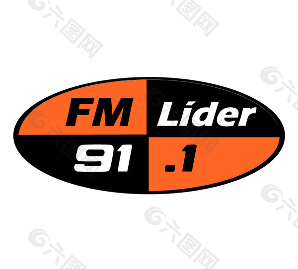 Lider FM 91 1 logo设计欣赏 Lider FM 91 1下载标志设计欣赏