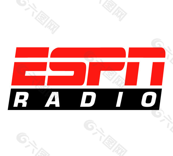 ESPN Radio logo设计欣赏 ESPN Radio下载标志设计欣赏
