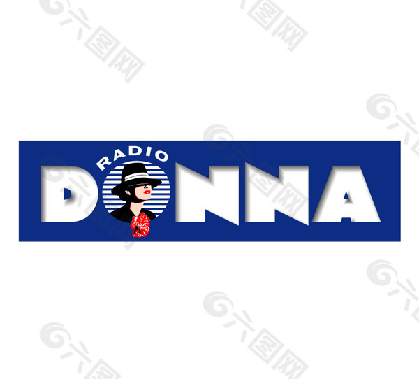 Donna Radio logo设计欣赏 Donna Radio下载标志设计欣赏