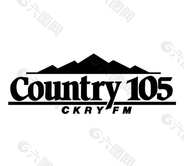 Country 105 logo设计欣赏 Country 105下载标志设计欣赏
