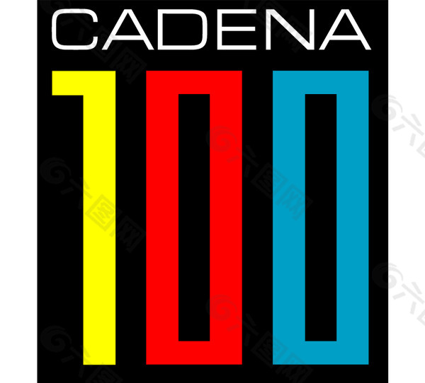 Cadena 100(1) logo设计欣赏 Cadena 100(1)下载标志设计欣赏