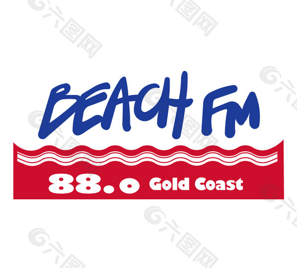 Beach FM logo设计欣赏 Beach FM下载标志设计欣赏