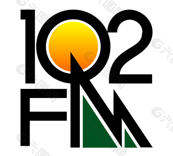 102 FM logo设计欣赏 102 FM下载标志设计欣赏