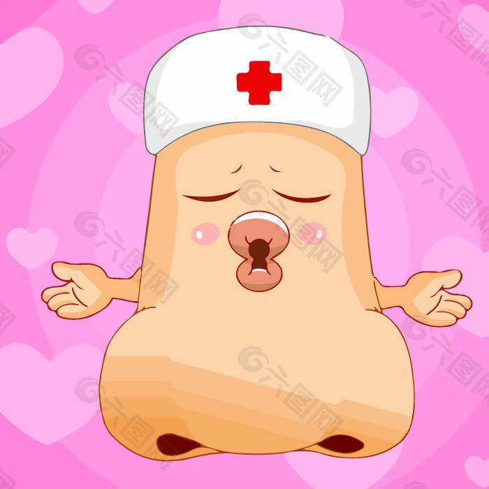 印花矢量图 卡通 鼻子 生活元素 帽子 免费素材
