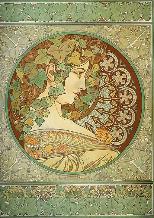 位图 插画师 Alphonse Mucha 免费素材