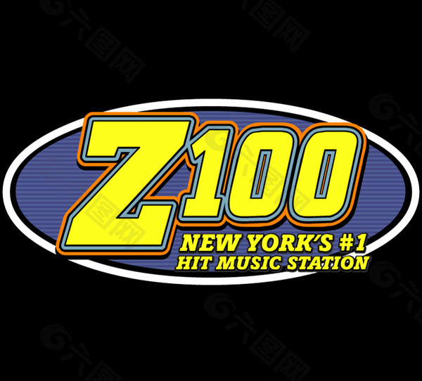 Z100 logo设计欣赏 Z100音乐标志下载标志设计欣赏
