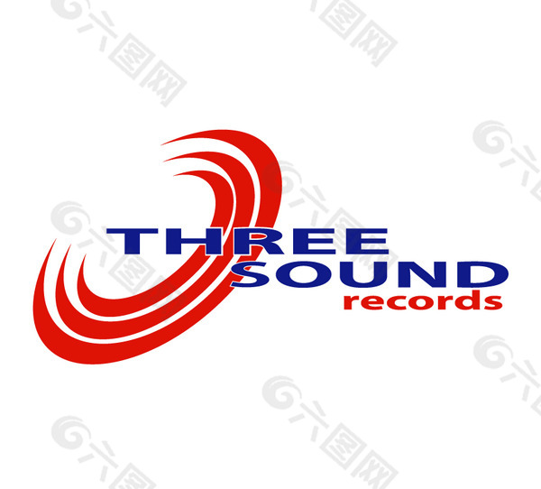 three_sound_records logo设计欣赏 three_sound_records音乐唱片标志下载标志设计欣赏