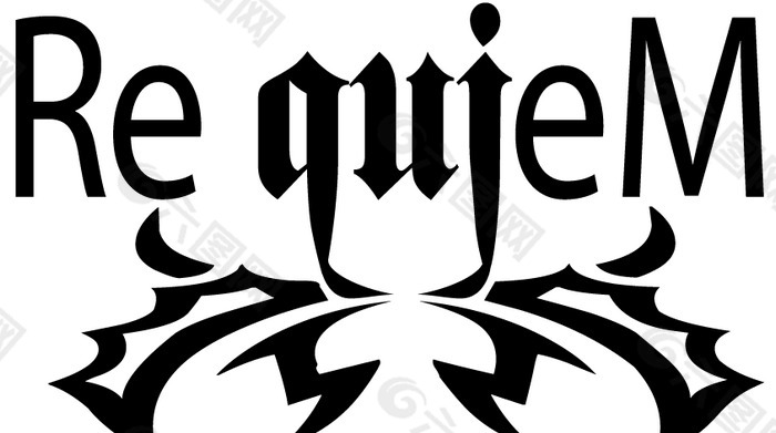 Requiem logo设计欣赏 Requiem唱片公司标志下载标志设计欣赏