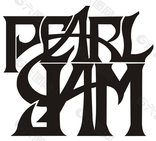 Pearl_Jam_logo_2005_2 logo设计欣赏 Pearl_Jam_logo_2005_2CD标志下载标志设计欣赏