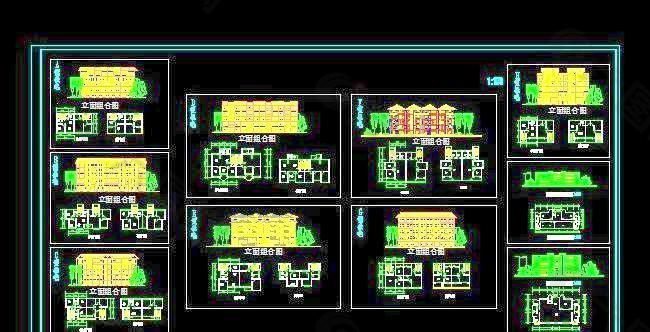 某市小区多户型住宅楼建筑施工图