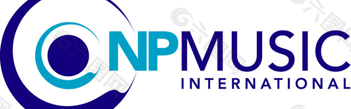 NP_Music_International logo设计欣赏 NP_Music_InternationalCD唱片LOGO下载标志设计欣赏