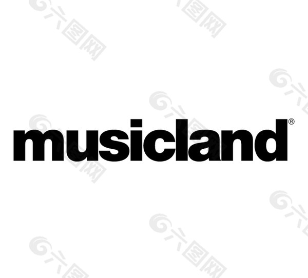 Musicland logo设计欣赏 MusiclandCD唱片标志下载标志设计欣赏